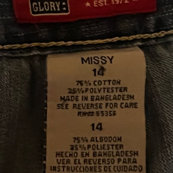 Faded Glory Blue Denim Skort - Picture 4 of 4